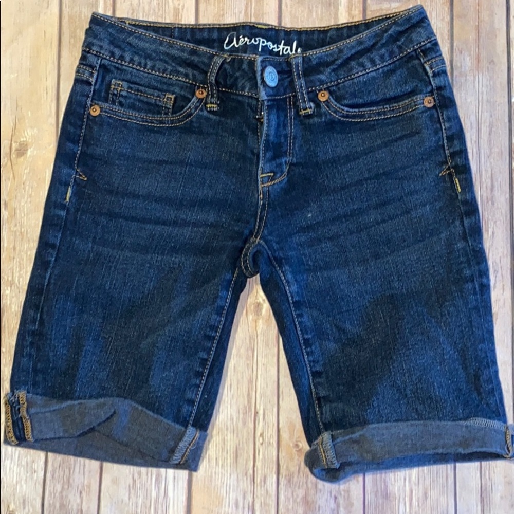 AEROPOSTALE BERMUDA DENIM SHORTS SZ 000
